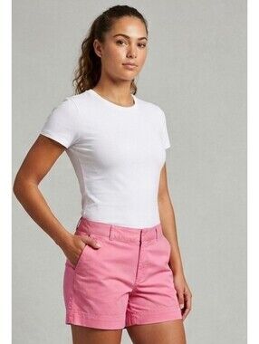 Eddie Bauer Pink Mercer Fit Chino Woman's Shorts